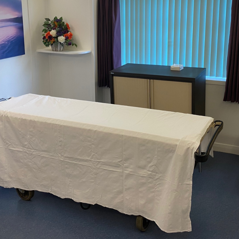 Mortuary viewing room refurbishment at Scarborough Hospital