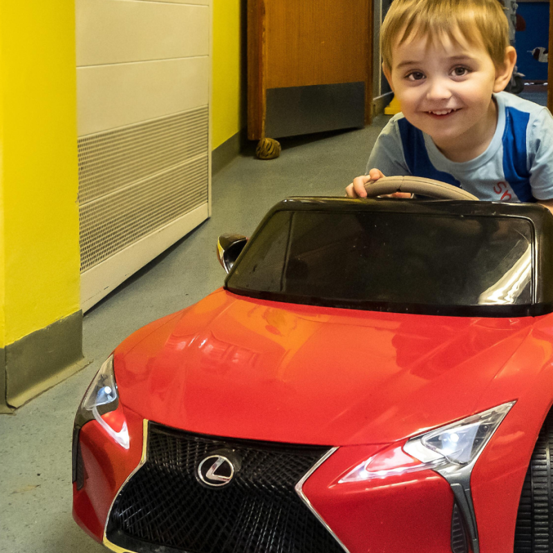 Electric car for Rainbow Ward at Scarborough Hospital