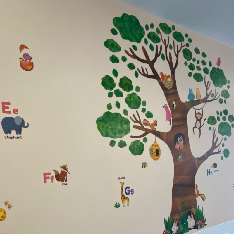Wall art for children’s eye clinic at York Hospital