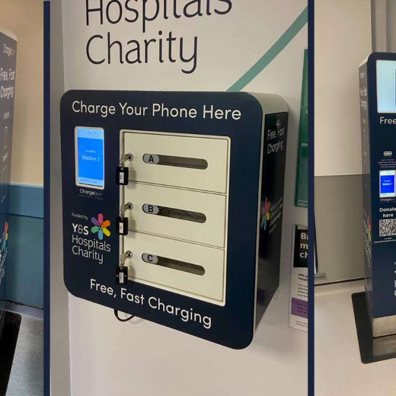 Free mobile charging for York & Scarborough Hospital patients and staff